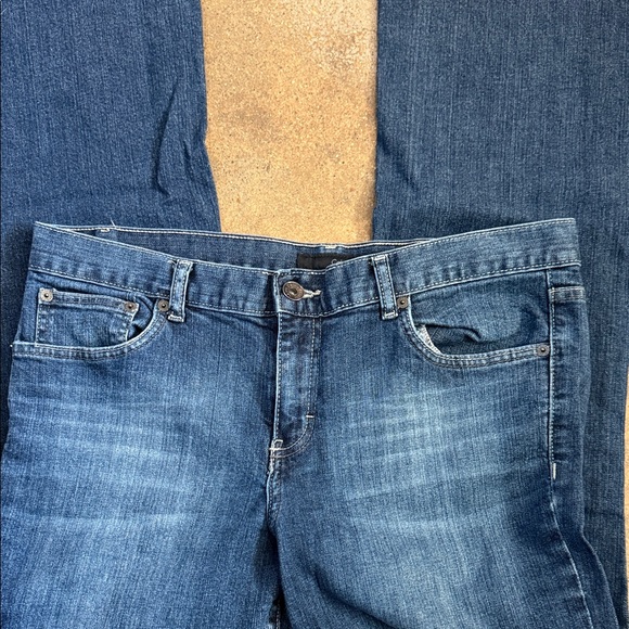 Calvin Klein Dark Blue Flare Jeans - Picture 5 of 7